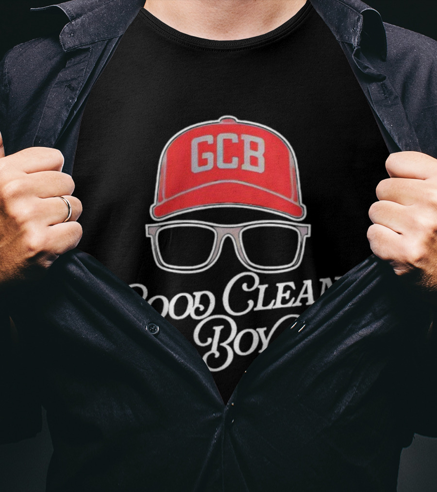 GCB Good Clean Boy Red Cap With Glasses T-Shirt