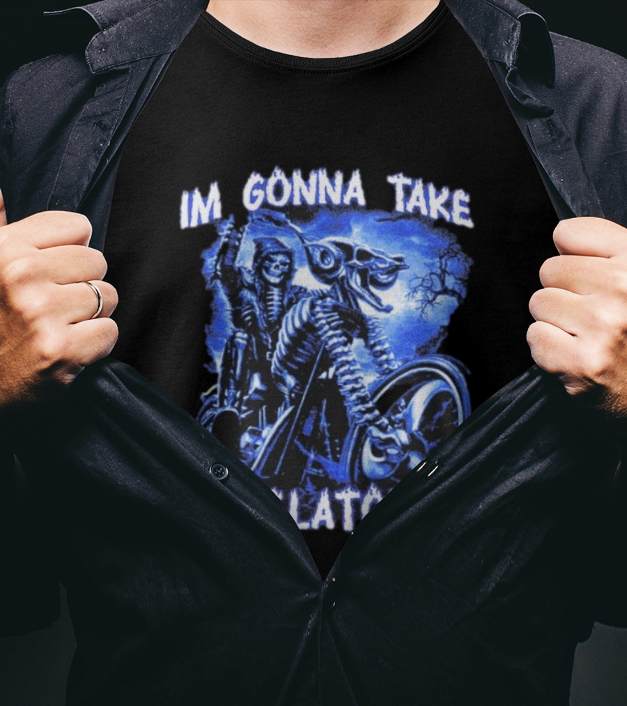 I'm Gonna Take 2 Melatonins Skeleton Motorcycle Rider T-Shirt