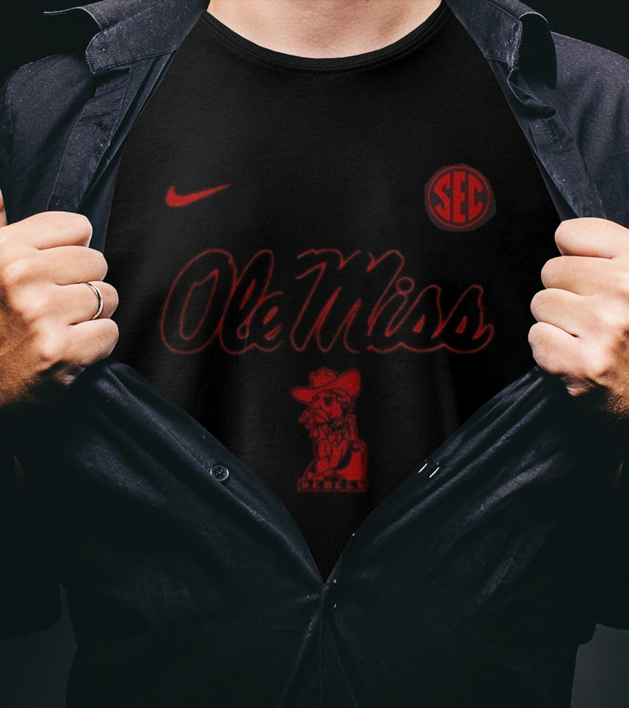 Ole Miss Rebels Nike SEC Stranger Things Crossover T-Shirt