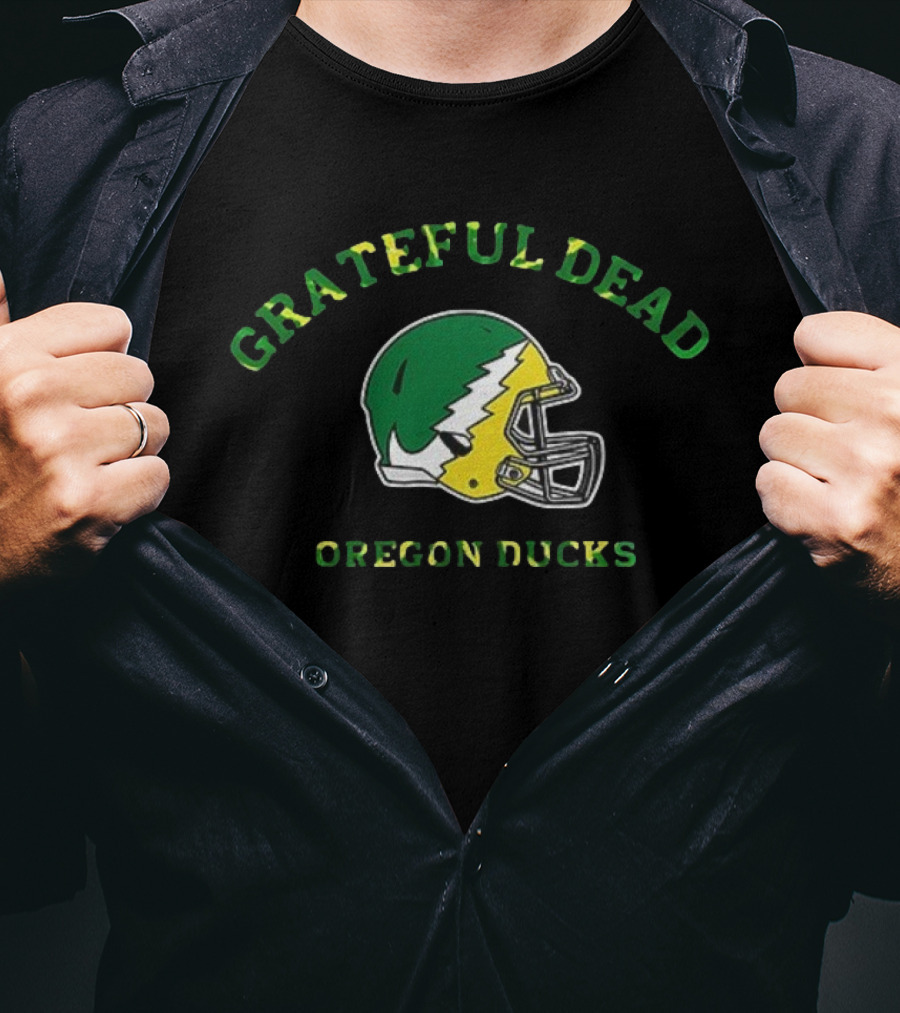 Grateful Dead Oregon Ducks Helmet Collaboration T-Shirt