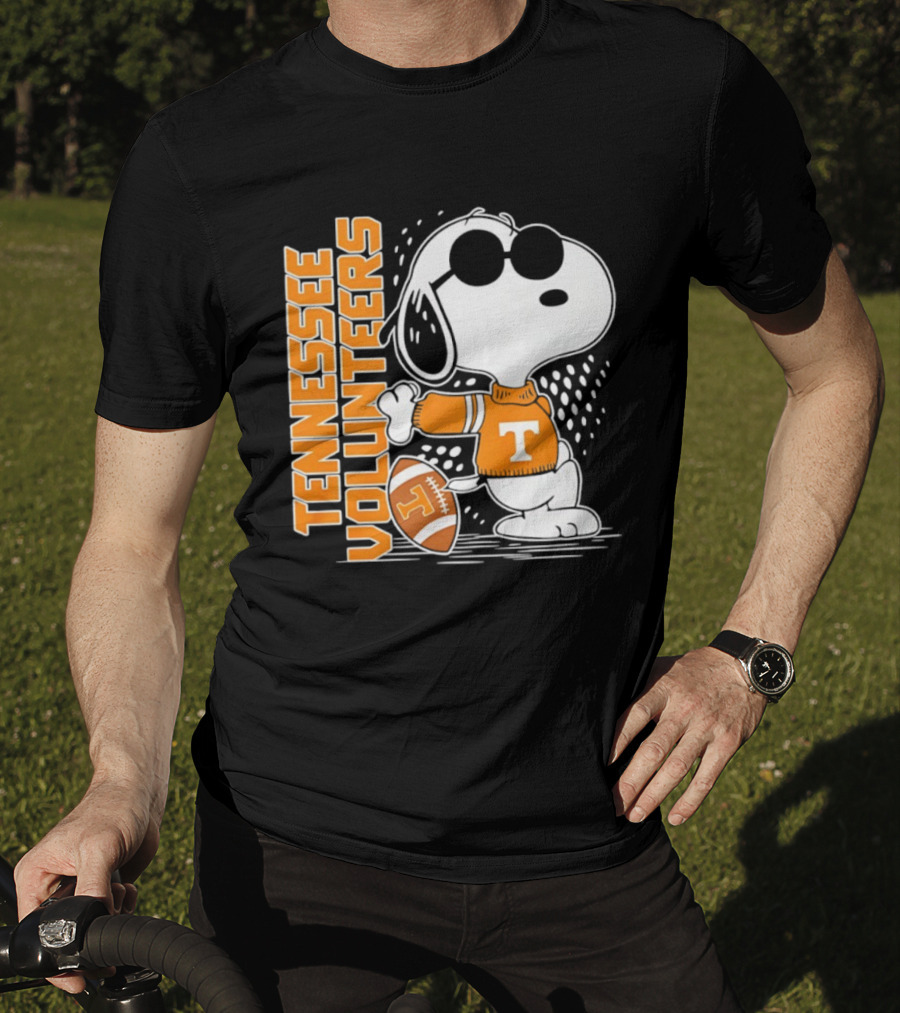 Snoopy Joe Cool Tennessee Volunteers Football Merchandise T-Shirt