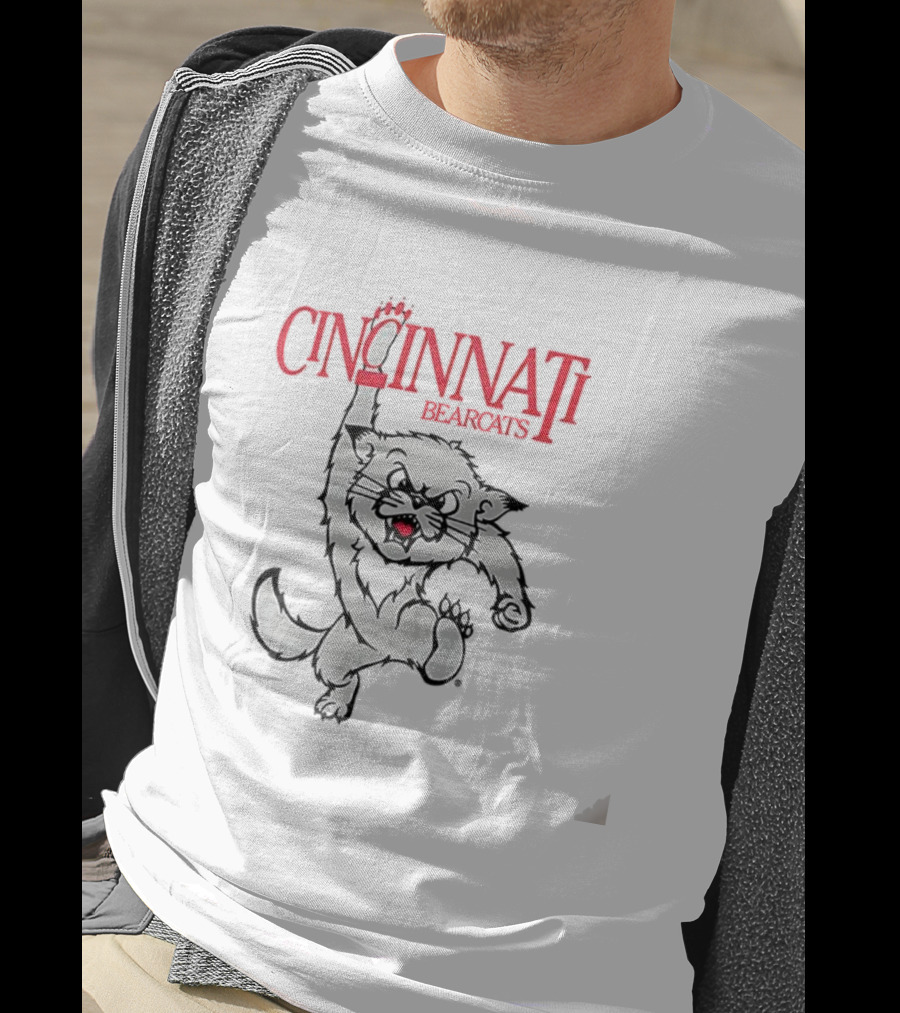 Cincinnati Bearcats Mascot Classic đỏ Trắng T-Shirt