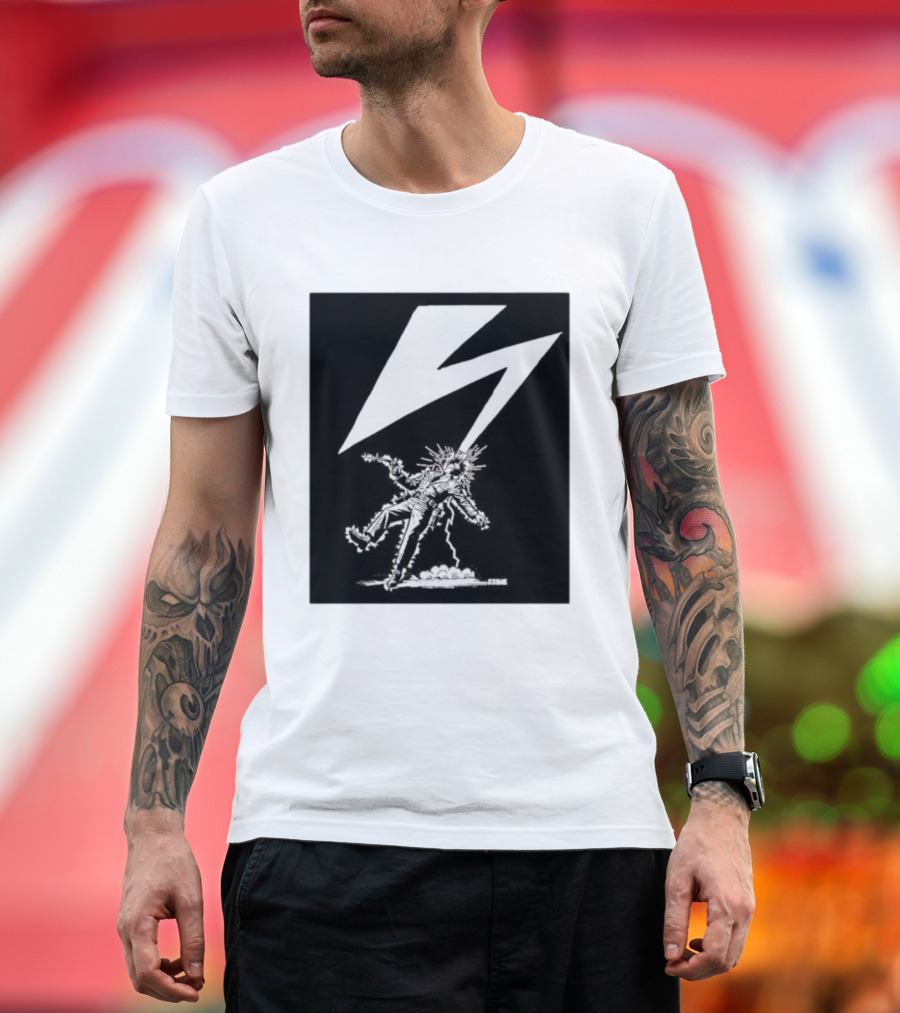 Krime Babylon Lightning Bolt Struck Punk Figures Compilation T-Shirt