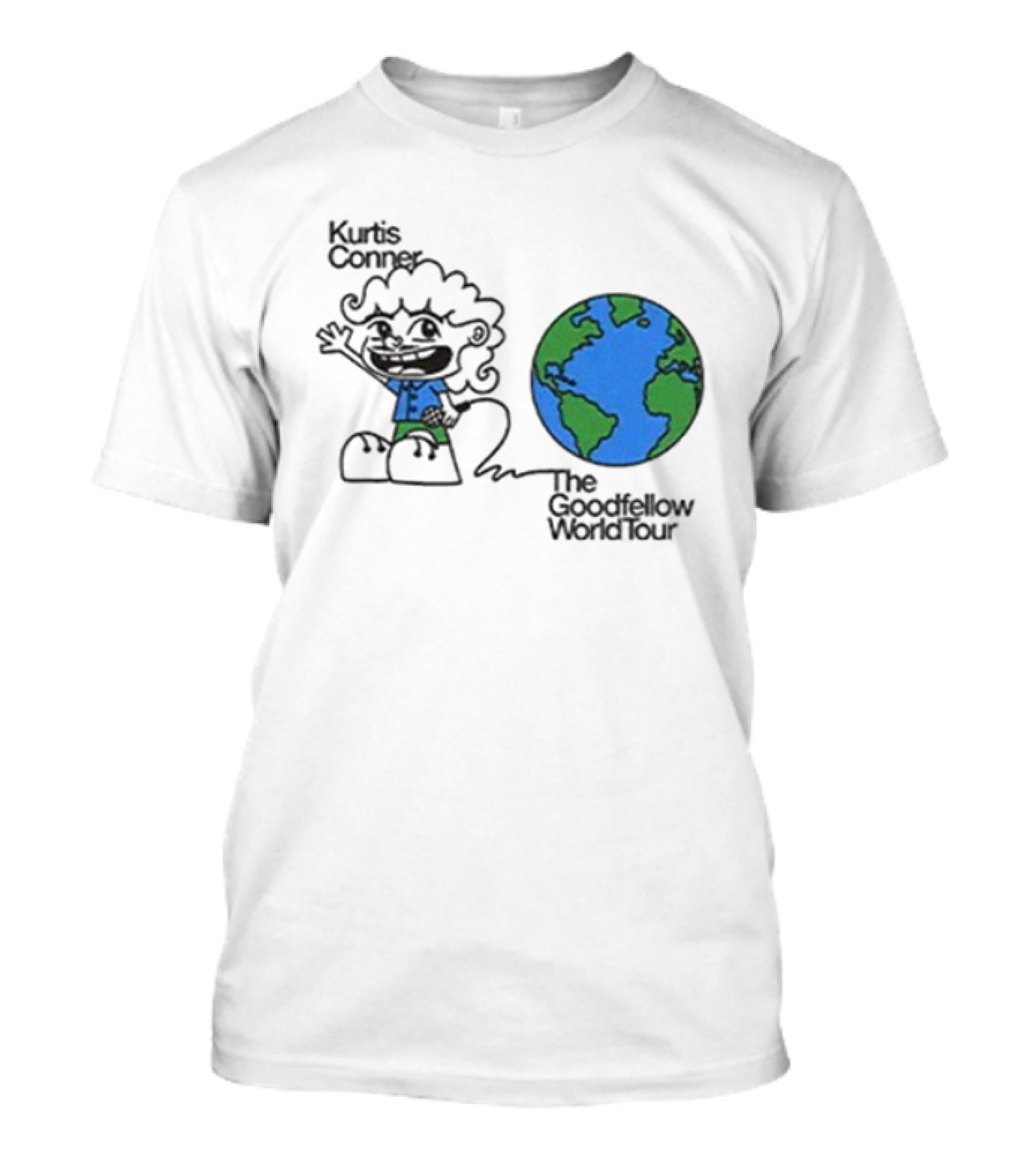 Kurtis Conner The Goodfellow World Tour 2025 Earth Character Illustration T-Shirt