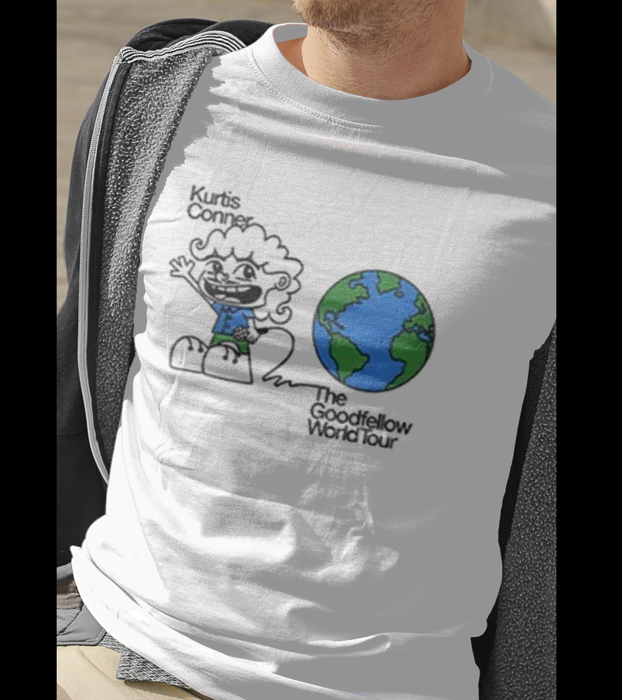 Kurtis Conner The Goodfellow World Tour 2025 Earth Character Illustration T-Shirt
