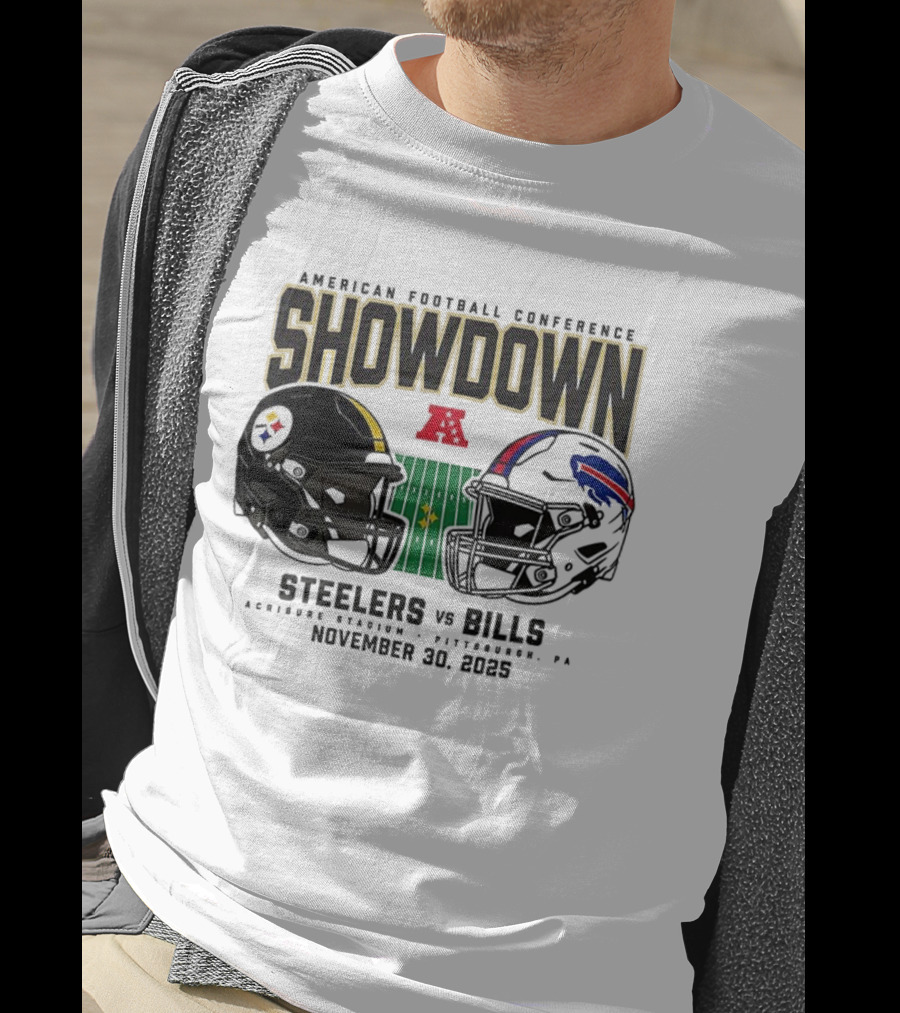 Steelers Vs Bills NFL Showdown November 30 2025 T-Shirt