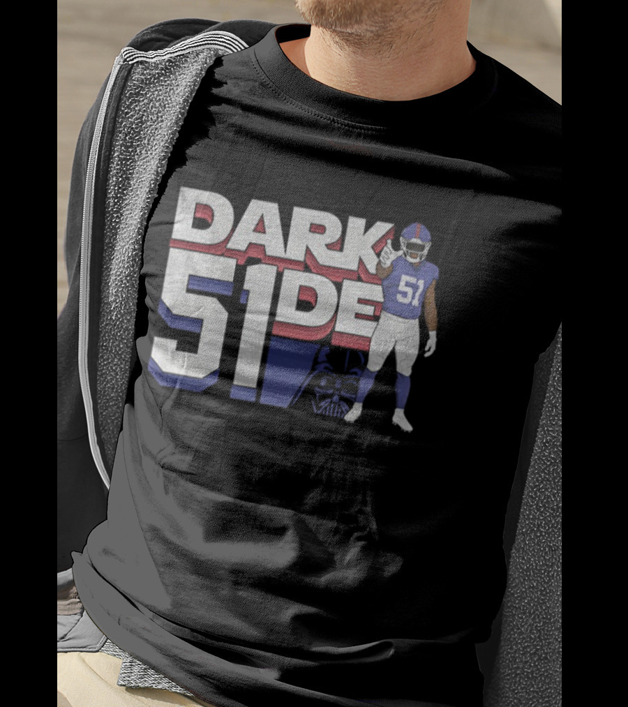 Abdul Carter New York Giants Dark 51der Star Wars NFL Football T-Shirt