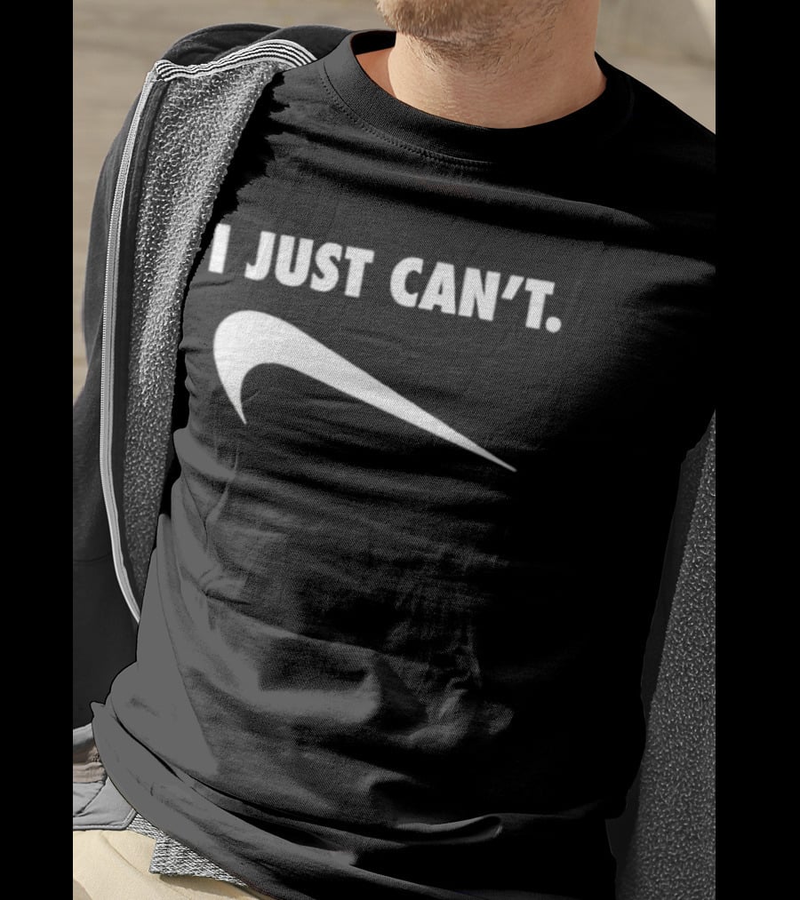 I Just Can't Swoosh Parody T-Shirt