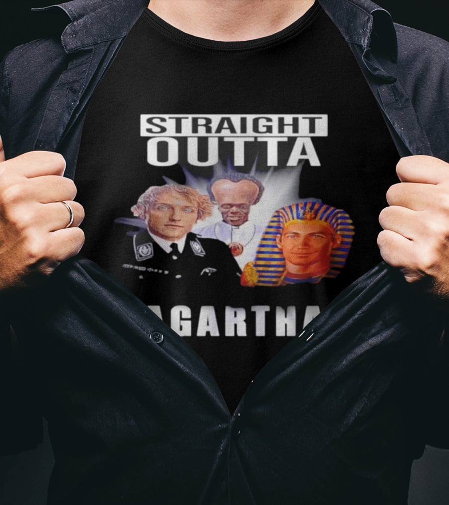 Straight Outta Agartha Logan Paul KSI White Egyptian Pharaoh T-Shirt