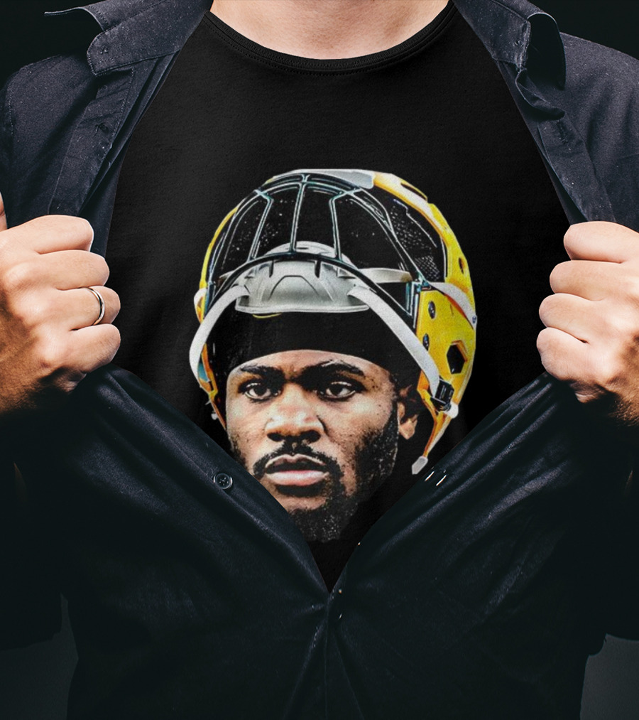 Micah Parsons Green Bay Packers Helmet Big Face Signature Football T-Shirt