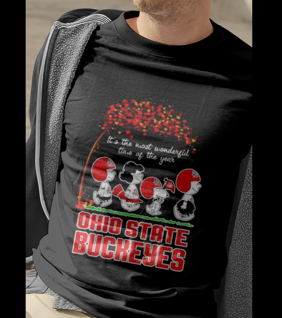 It's The Most Wonderful Time Peanuts Ohio State Buckeyes T-Shirt