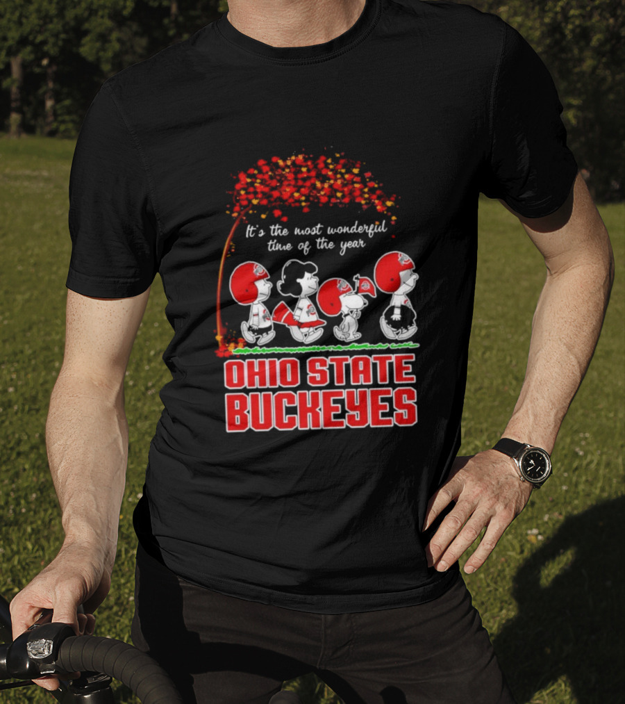 It's The Most Wonderful Time Peanuts Ohio State Buckeyes T-Shirt