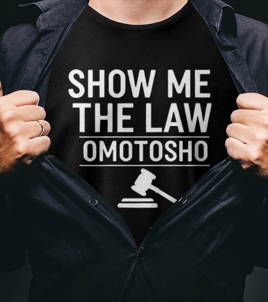 Show Me The Law Omotosho Judge Gavel Icon T-Shirt