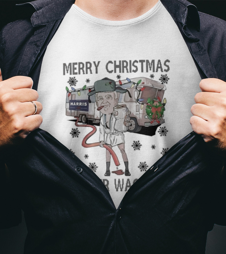 Merry Christmas Shitter Was Full Holiday RV Scene T-Shirt