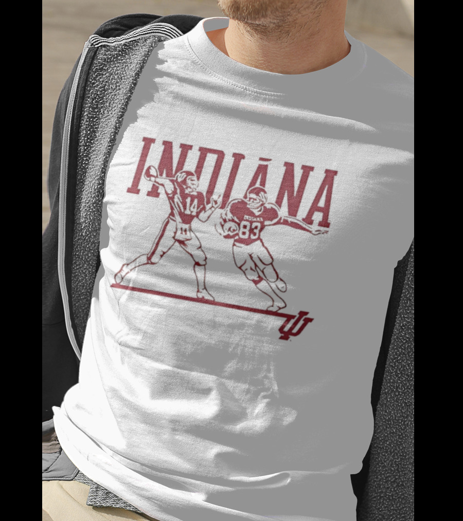 Indiana Football 1983 Players Number 14 And 83 T-Shirt
