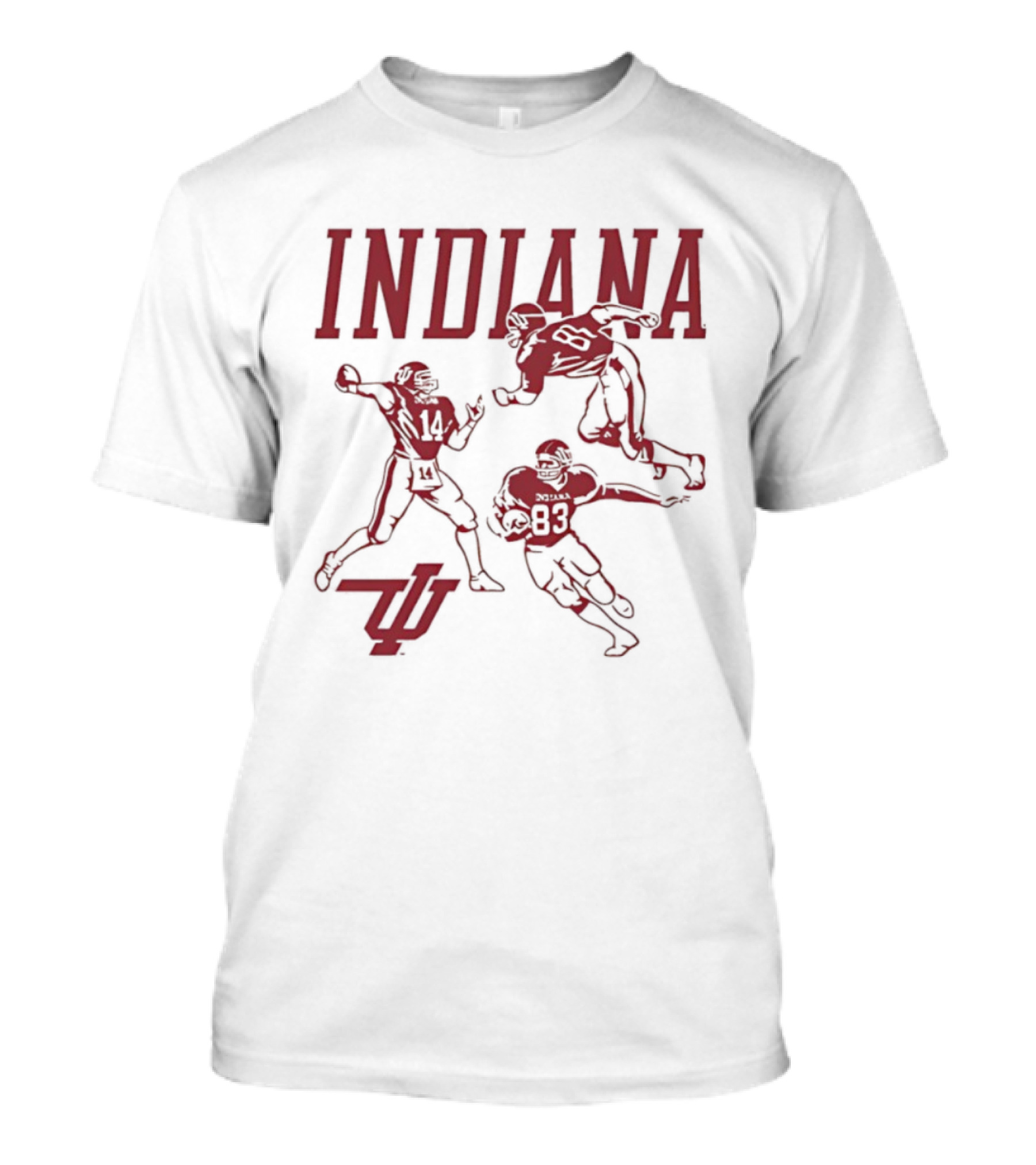 Indiana Football 1983 Players IU 14 85 83 T-Shirt