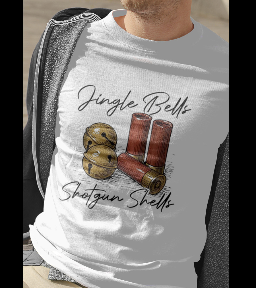 Jingle Bells Shotgun Shells Christmas T-Shirt