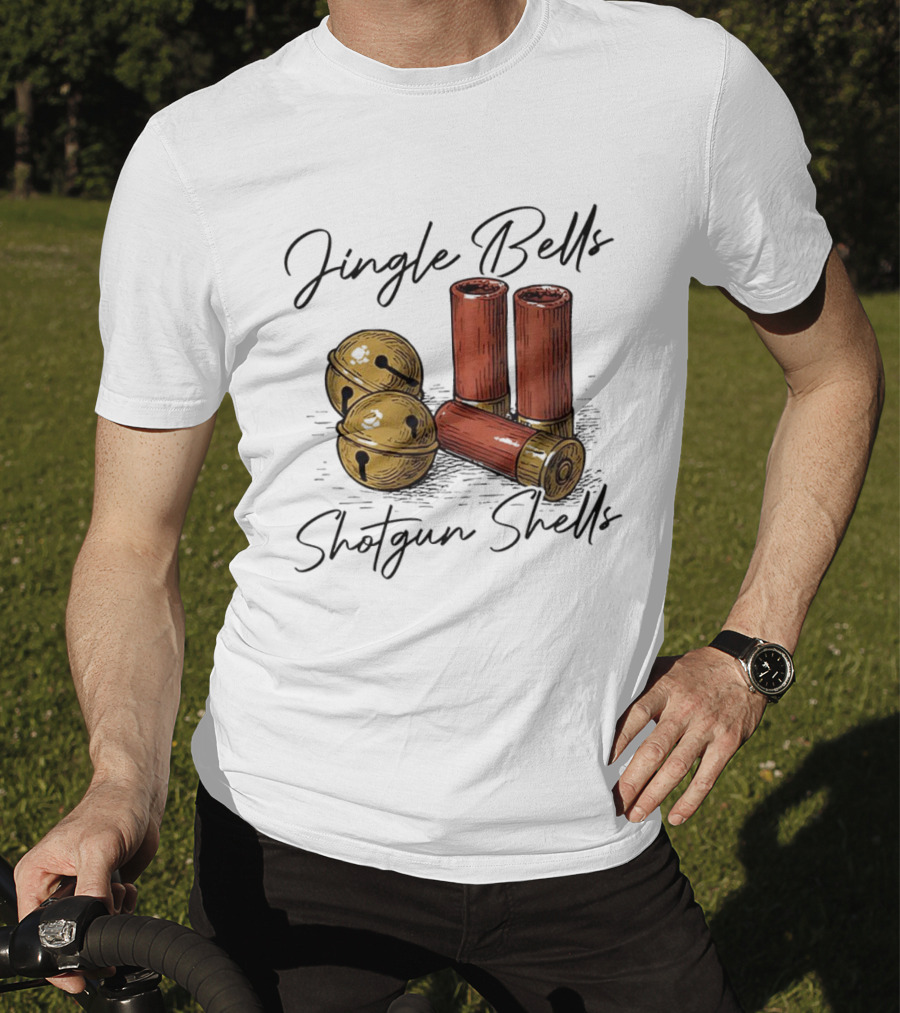 Jingle Bells Shotgun Shells Christmas T-Shirt