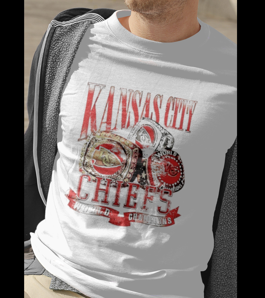 Kansas City Chiefs World Champions Rings Celebration T-Shirt
