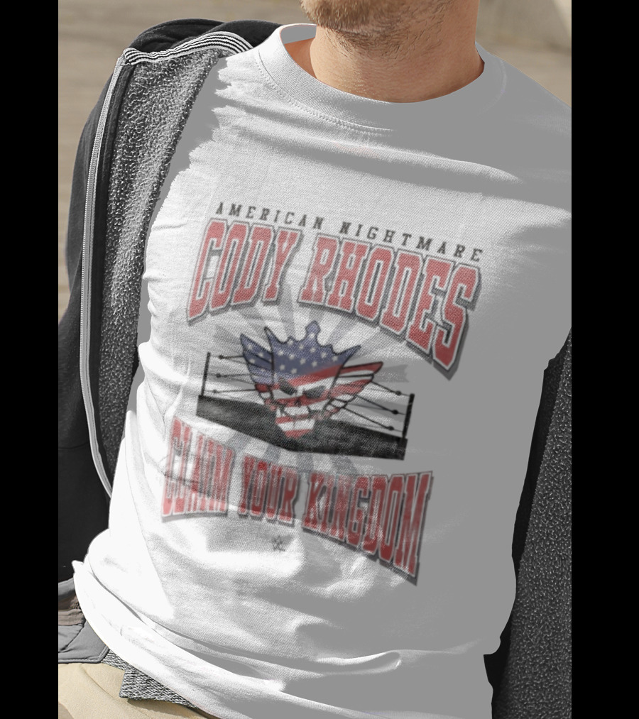 American Nightmare Cody Rhodes Claim Your Kingdom Wrestling Ring American Flag T-Shirt