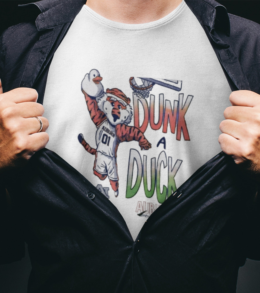Auburn Tigers Dunk A Duck Mascot Auburn T-Shirt