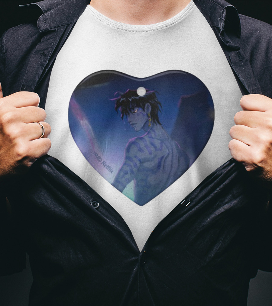 Netflix KPop Demon Hunters Jinu Ornament Anime Character Portrait T-Shirt