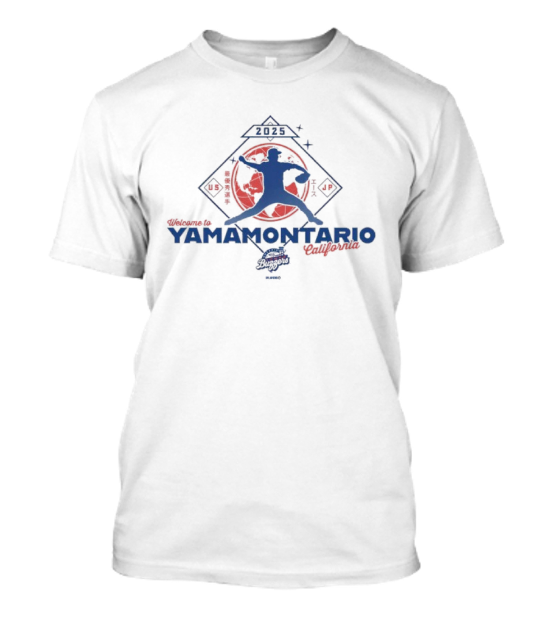 Welcome To Yamamontario California 2025 US JP Baseball Silhouette T-Shirt