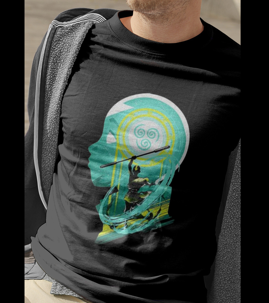 Aang Avatar The Last Airbender Water Tribe Symbol Silhouette T-Shirt