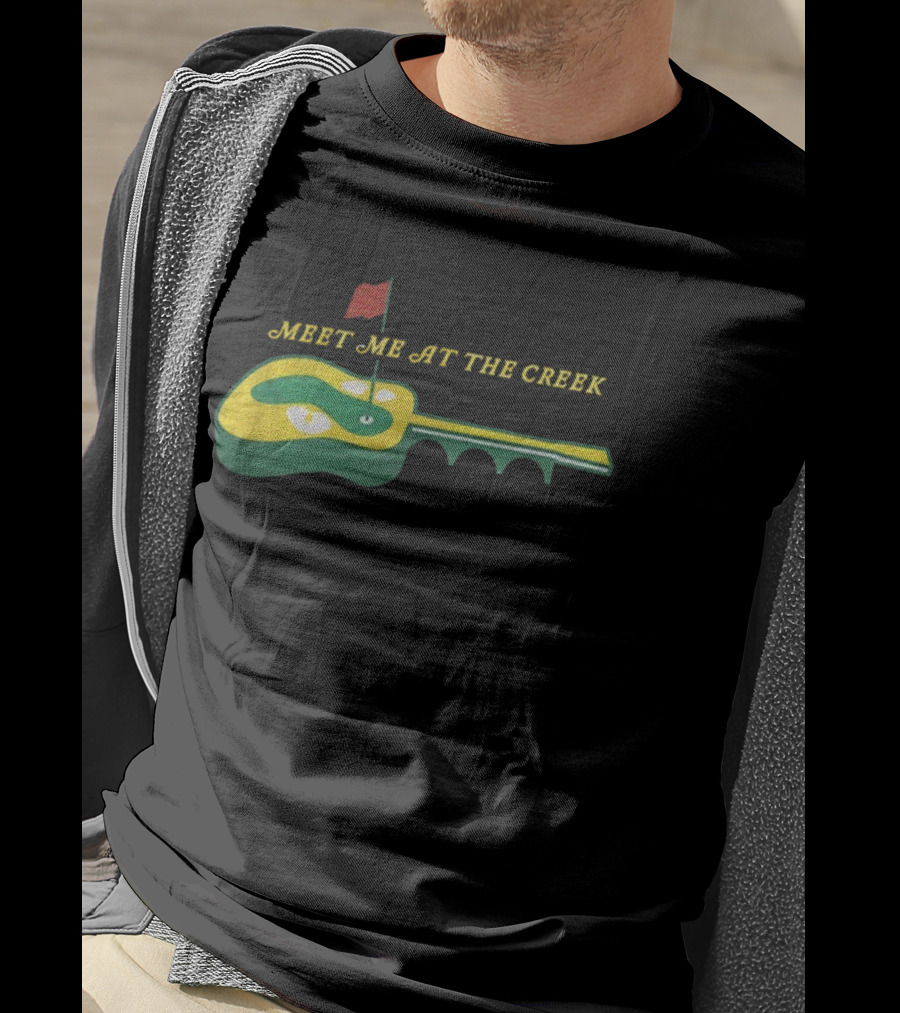 Meet Me At The Creek Guitar Golf Course T-Shirt