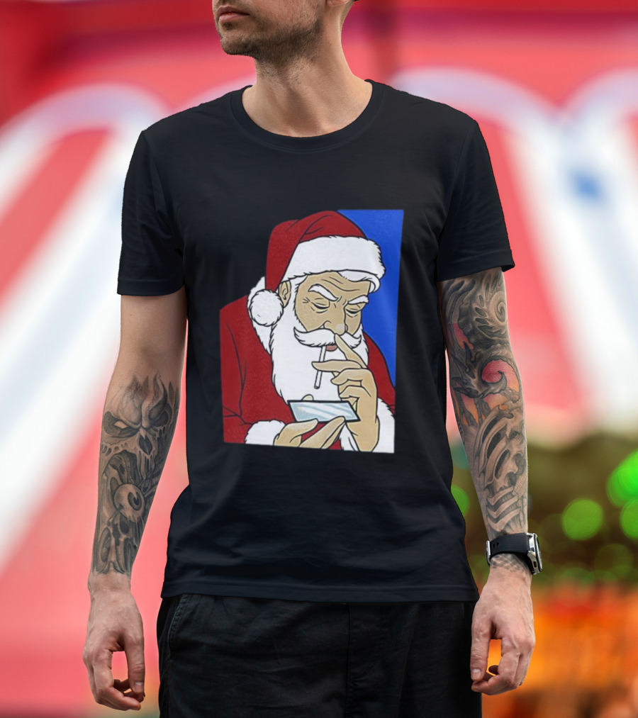 Coke Santa Naughty List Christmas Meme T-Shirt