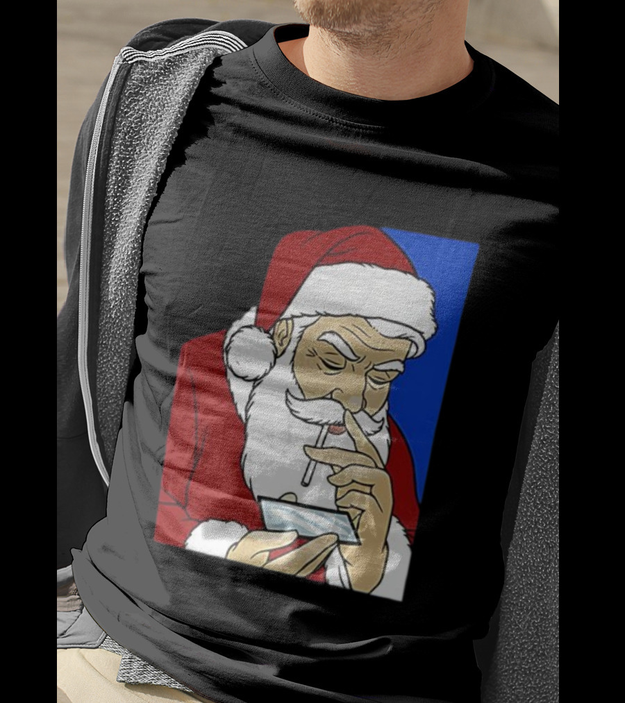 Coke Santa Naughty List Christmas Meme T-Shirt