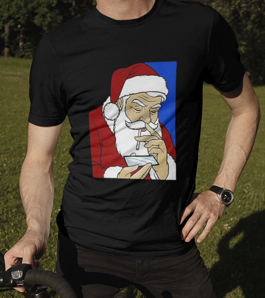 Coke Santa Naughty List Christmas Meme T-Shirt
