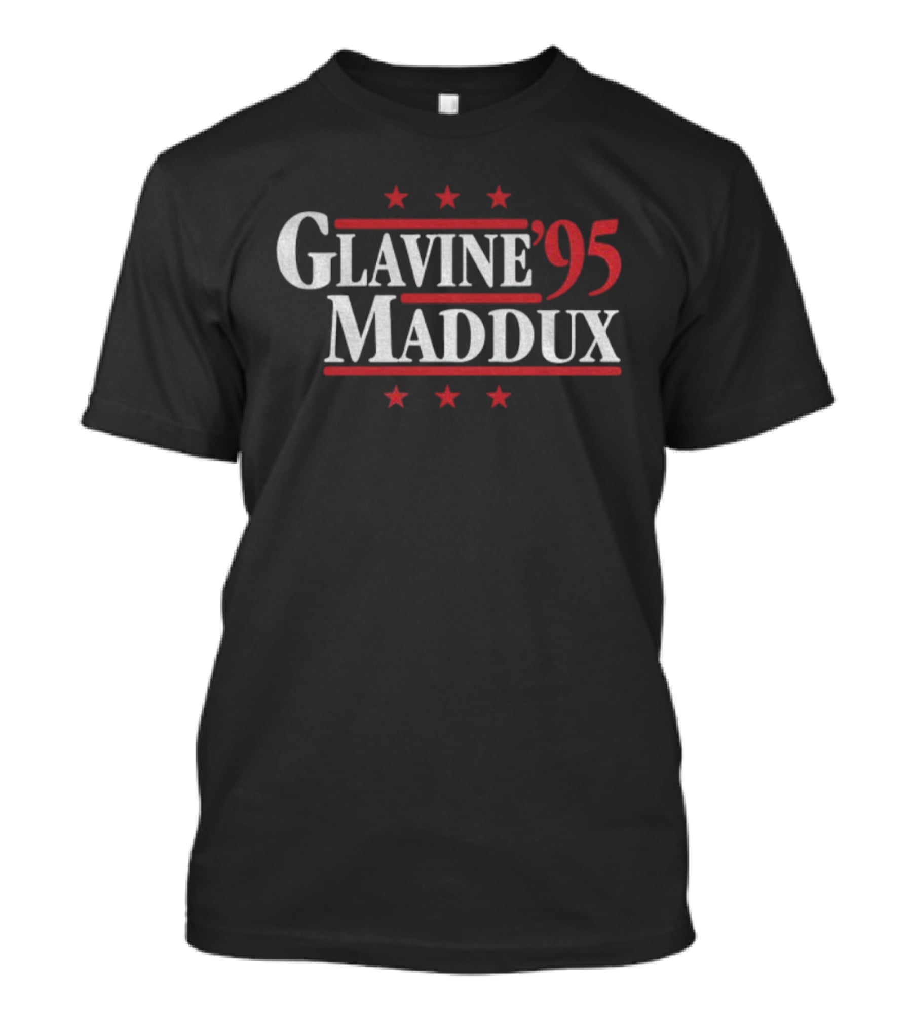 Glavine '95 Maddux Atlanta Braves Baseball Legends Stars T-Shirt
