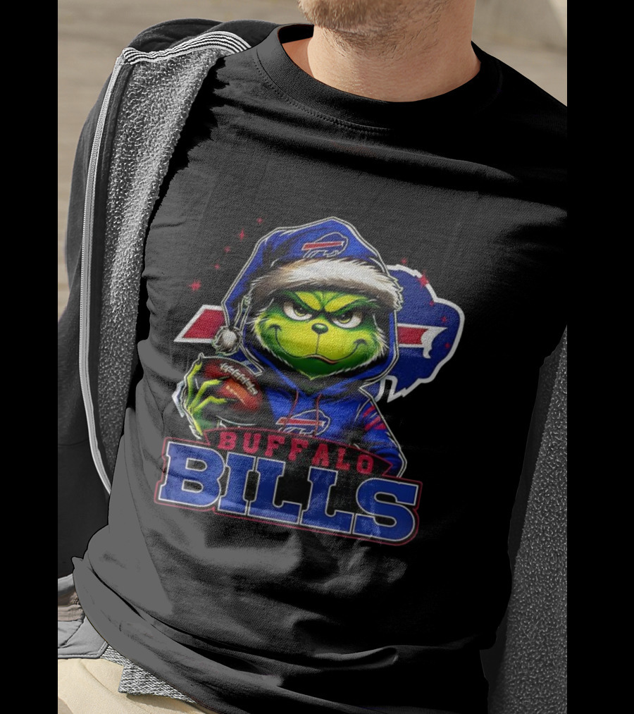 Grinch Buffalo Bills NFL Christmas Fan Favorite Holiday Edition T-Shirt