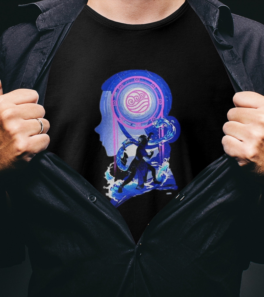 Katara Waterbending Avatar The Last Airbender Elements Silhouette T-Shirt