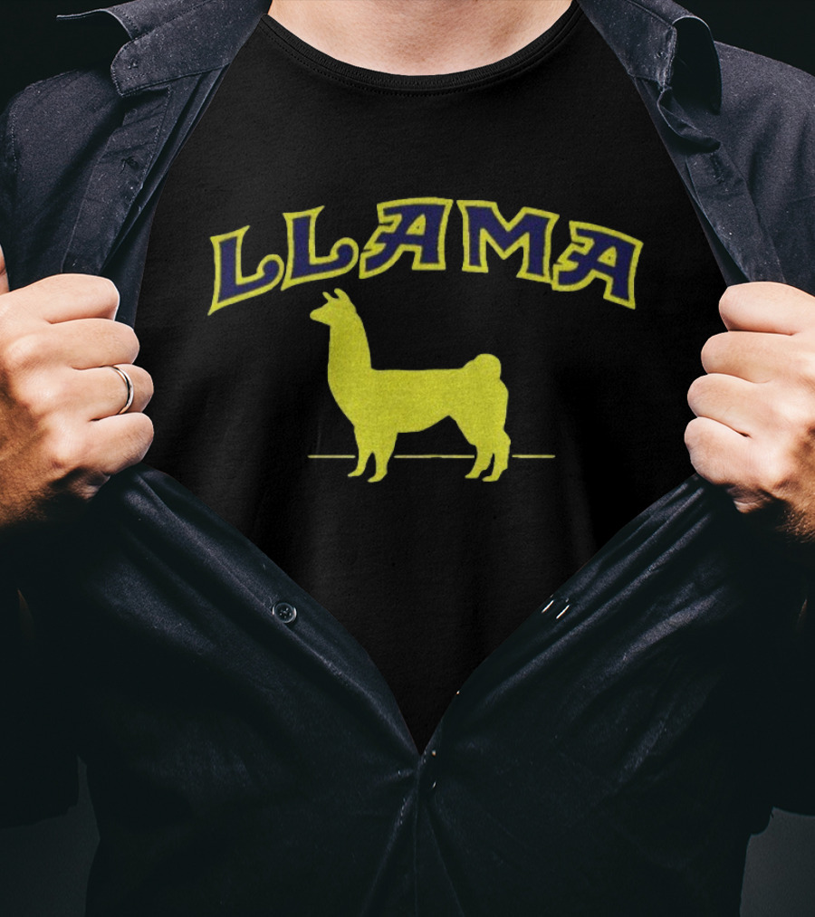 Phish Llama Enjoy Myself Trey Anastasio Royal Blue Concert Llama Silhouette T-Shirt