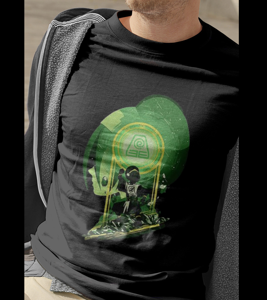 Toph Earthbending Avatar The Last Airbender Earth Kingdom Symbol T-Shirt