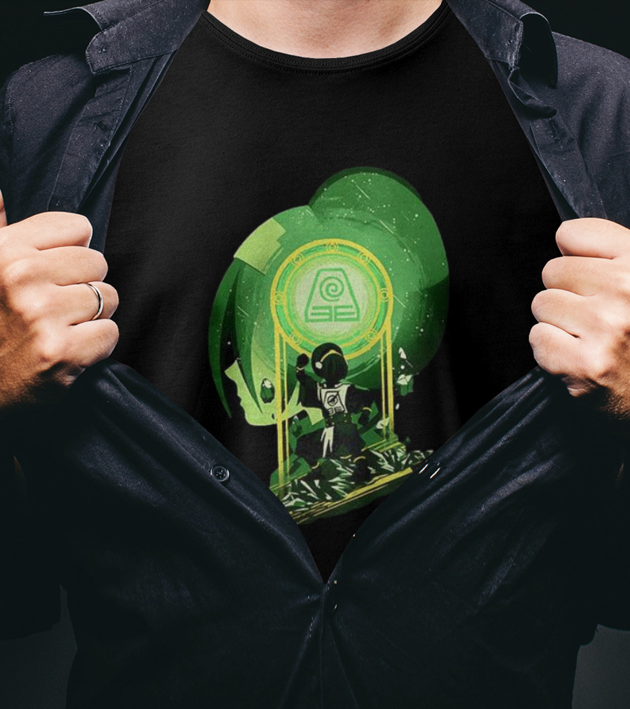 Toph Earthbending Avatar The Last Airbender Earth Kingdom Symbol T-Shirt