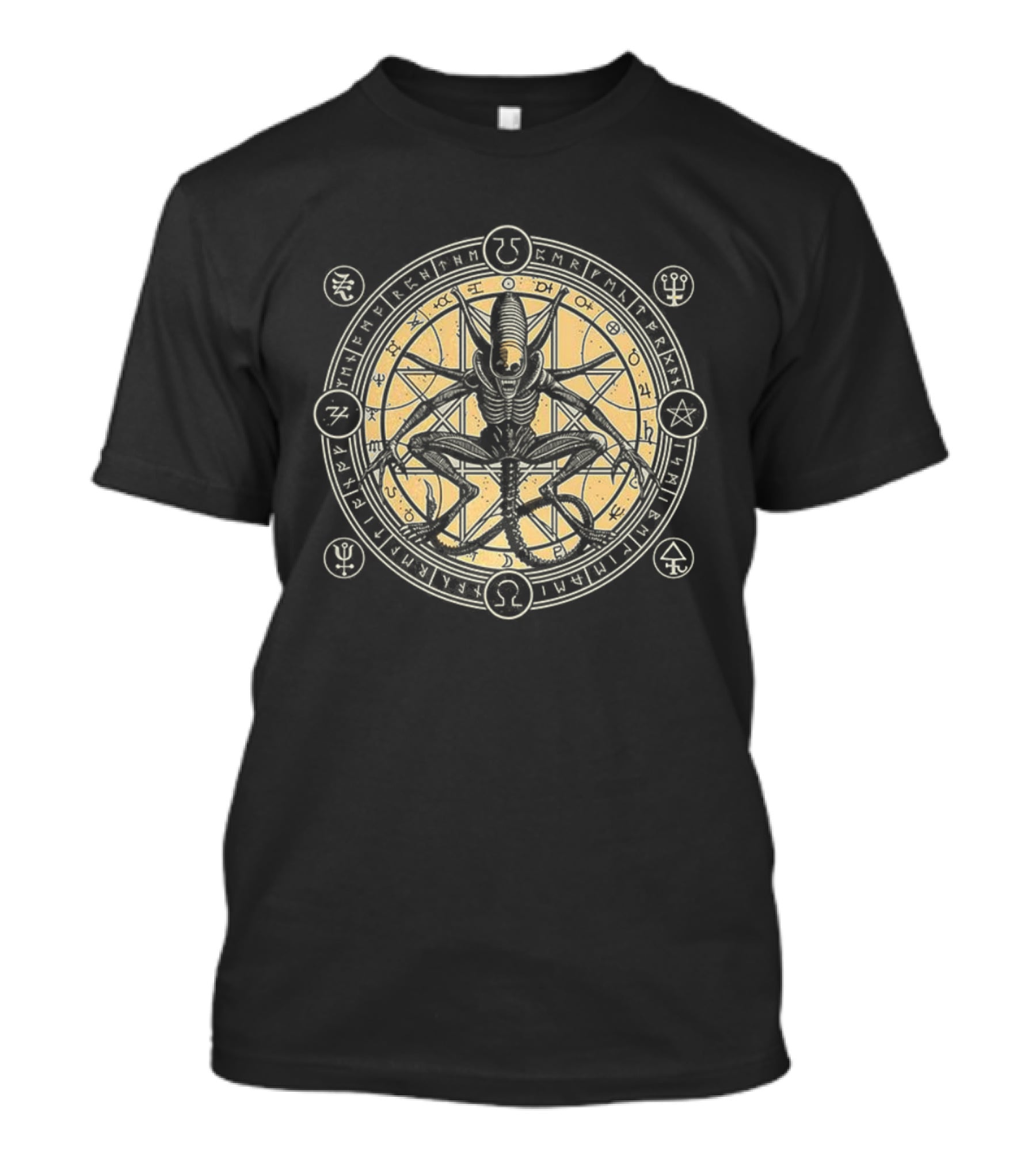 Xenomorph Alien Vs Predator Pentagram Symbol Recall T-Shirt