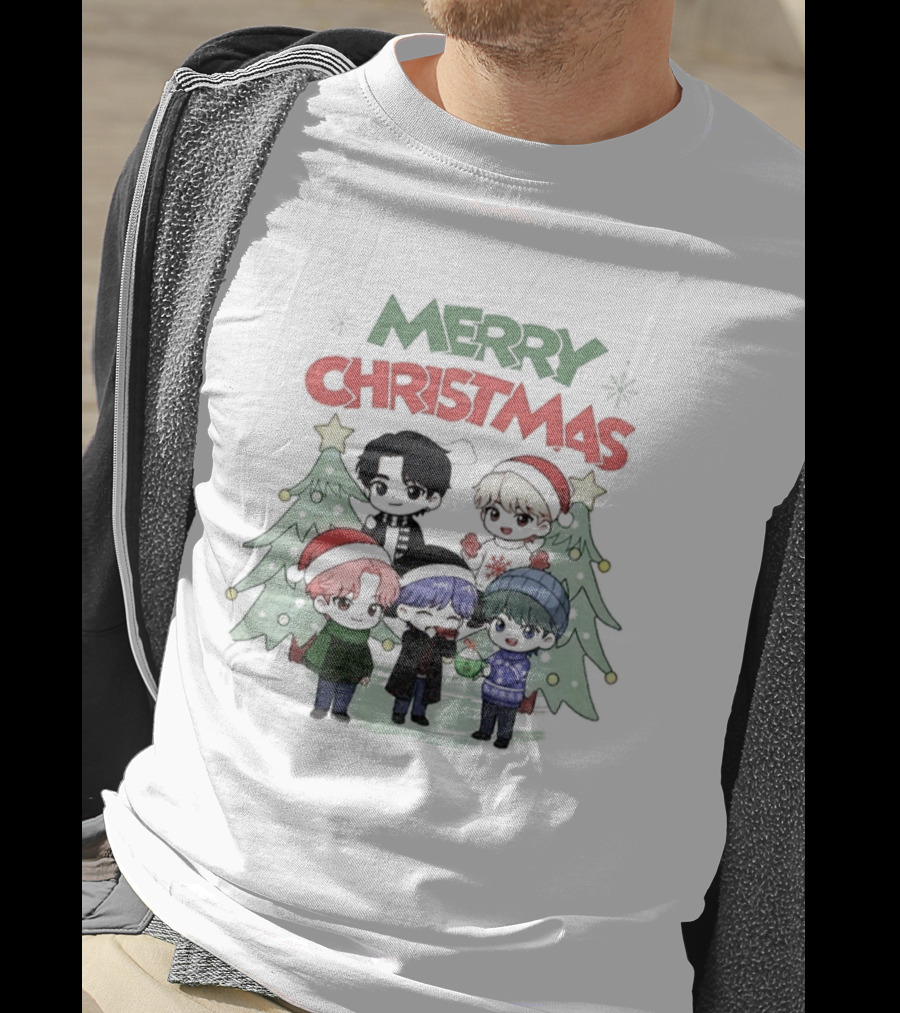 Merry Christmas Cute Kpop Boys Holiday Saja Boys T-Shirt