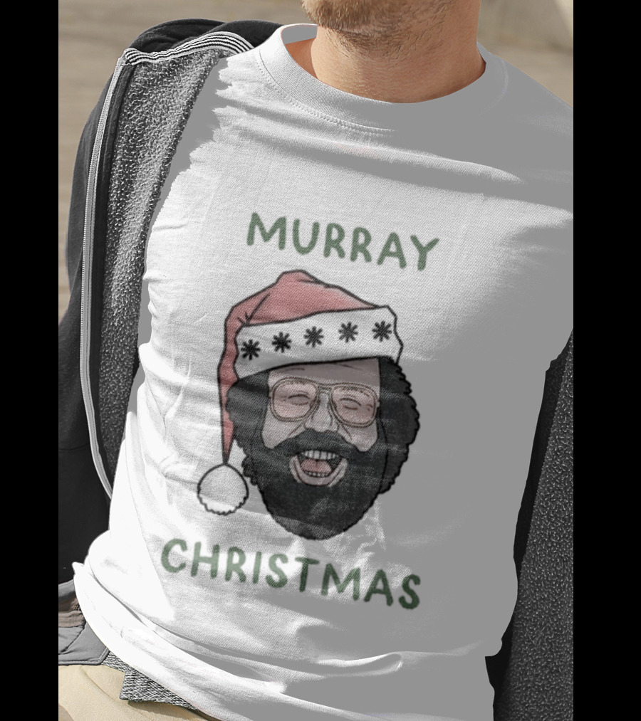 Murray Christmas Upside Down Santa Hat Stranger Things T-Shirt