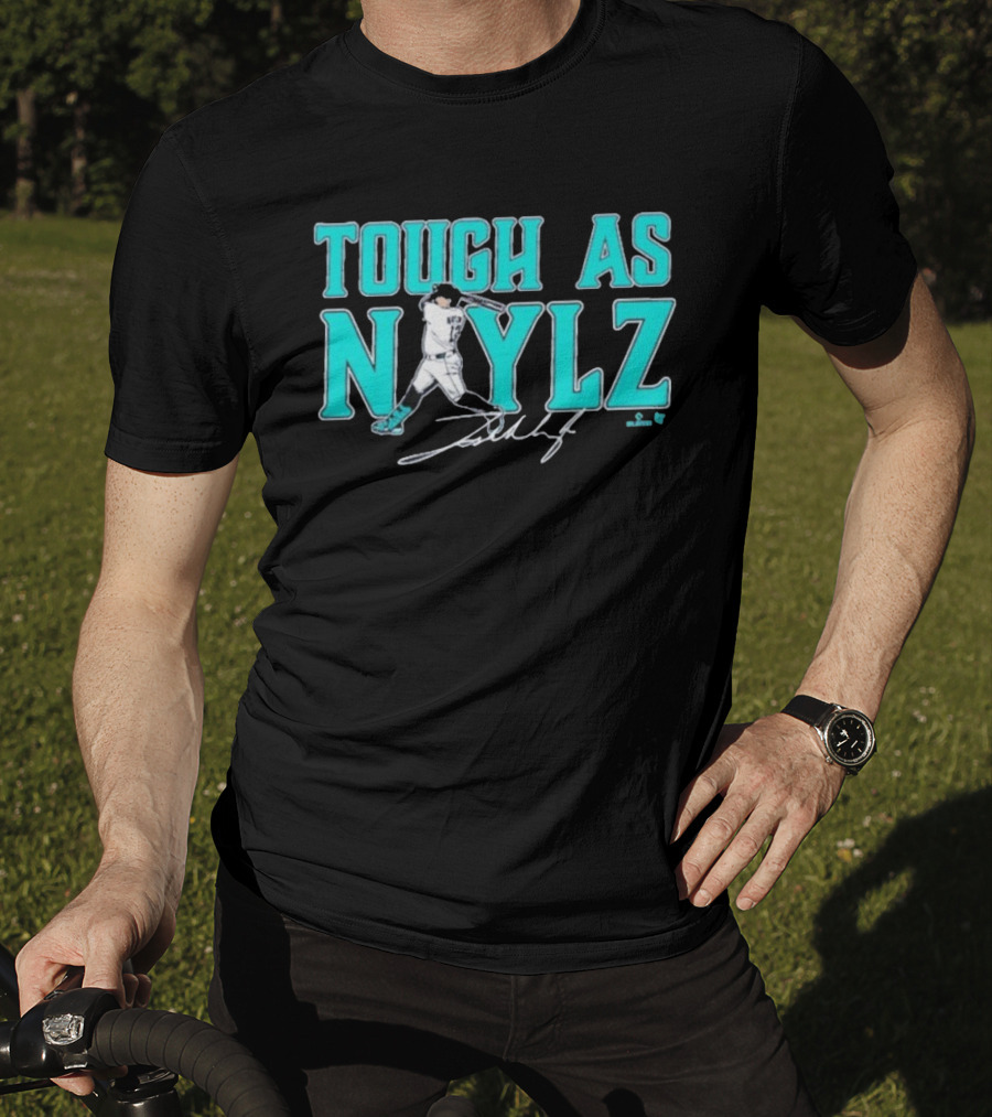 Tough As Naylz Baseball Player Mariners Theme T-Shirt