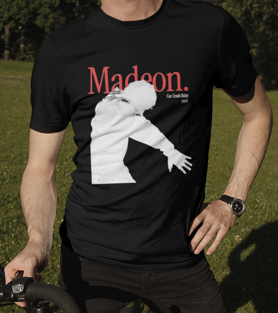 Madeon Car Crash Baby 607 White Silhouette T-Shirt