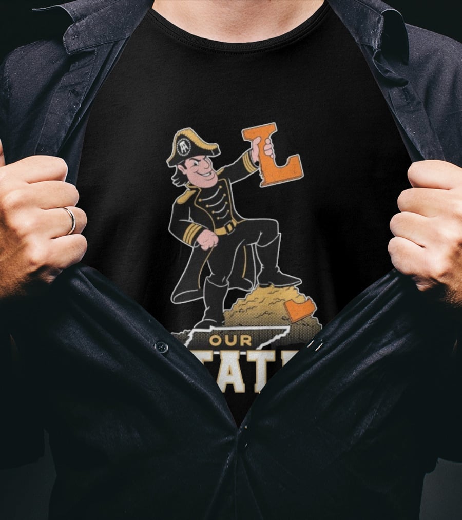 Vanderbilt Commodores Mascot Holding L Our State T-Shirt