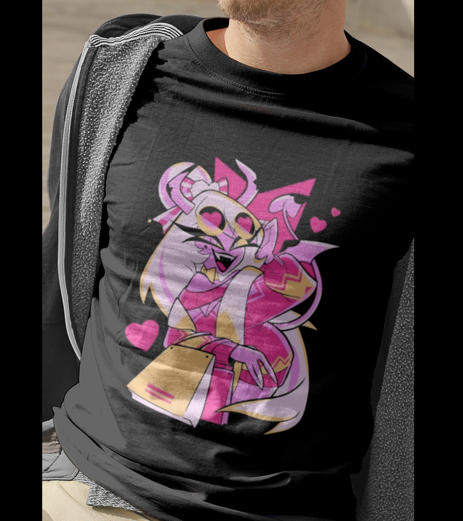 Verosika Hellaverse Cozy Winter Hazbin Hotel Character Art T-Shirt