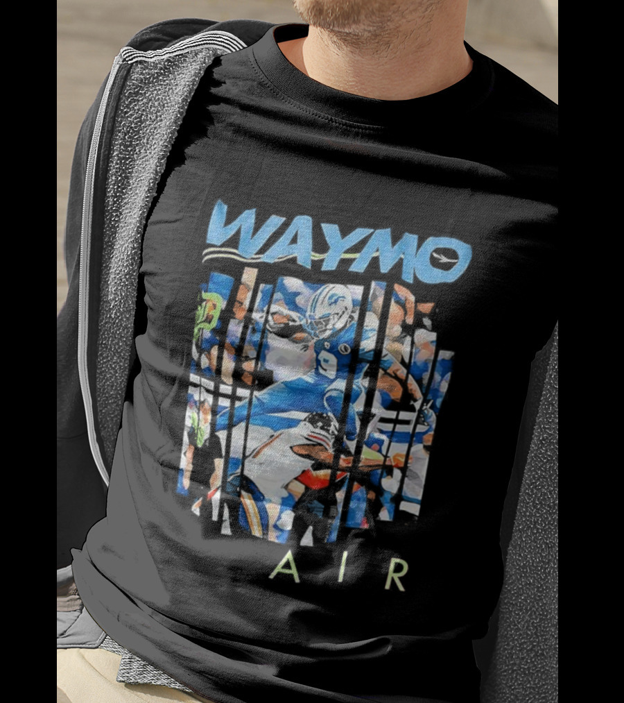 WAYMO Air Detroit Lions Football Artistry T-Shirt