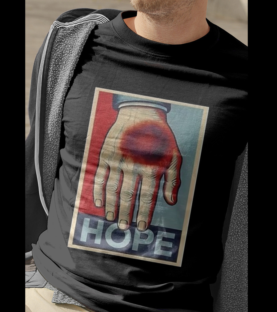 Donald Trump Bruised Hand Hope Style Artwork T-Shirt