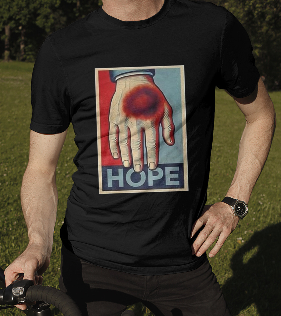 Donald Trump Bruised Hand Hope Style Artwork T-Shirt