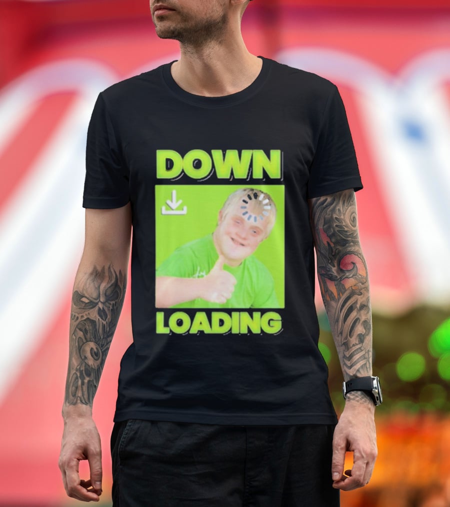 DOWN LOADING Thumb Up Icon Loading Symbol T-Shirt