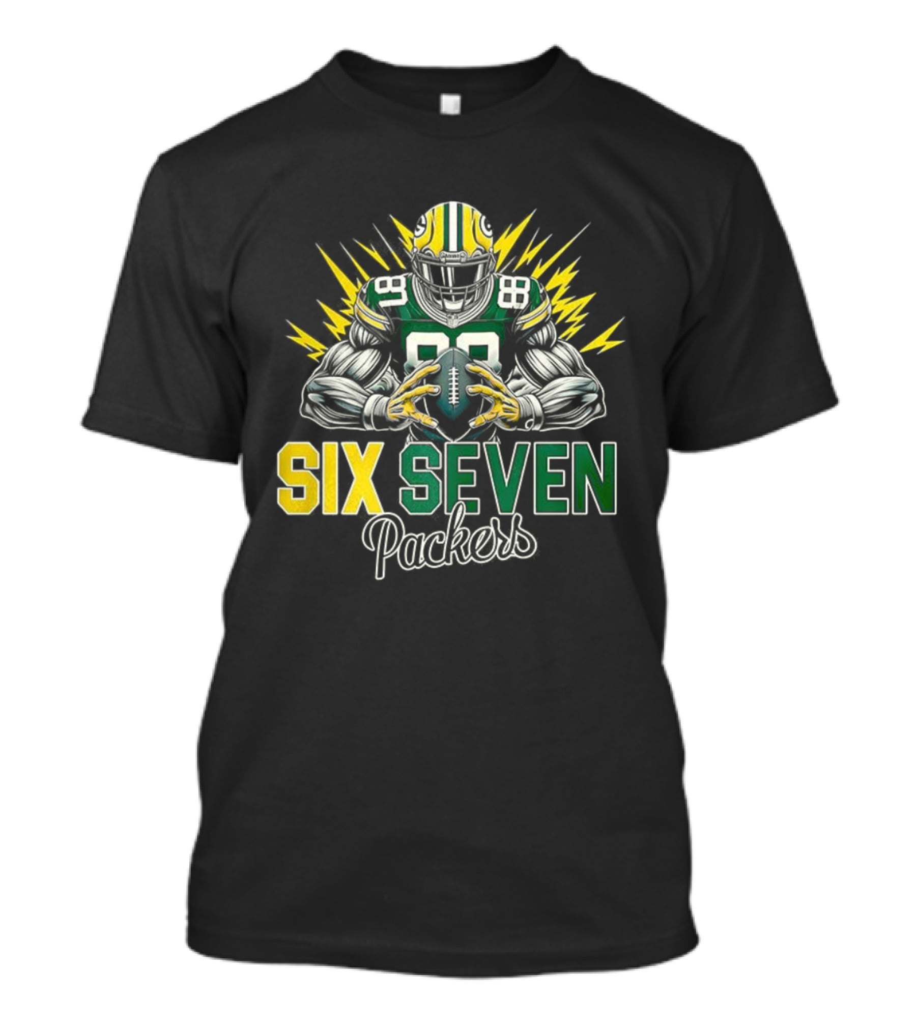 Green Bay Packers Six Seven Football Player Packers T-Shirt